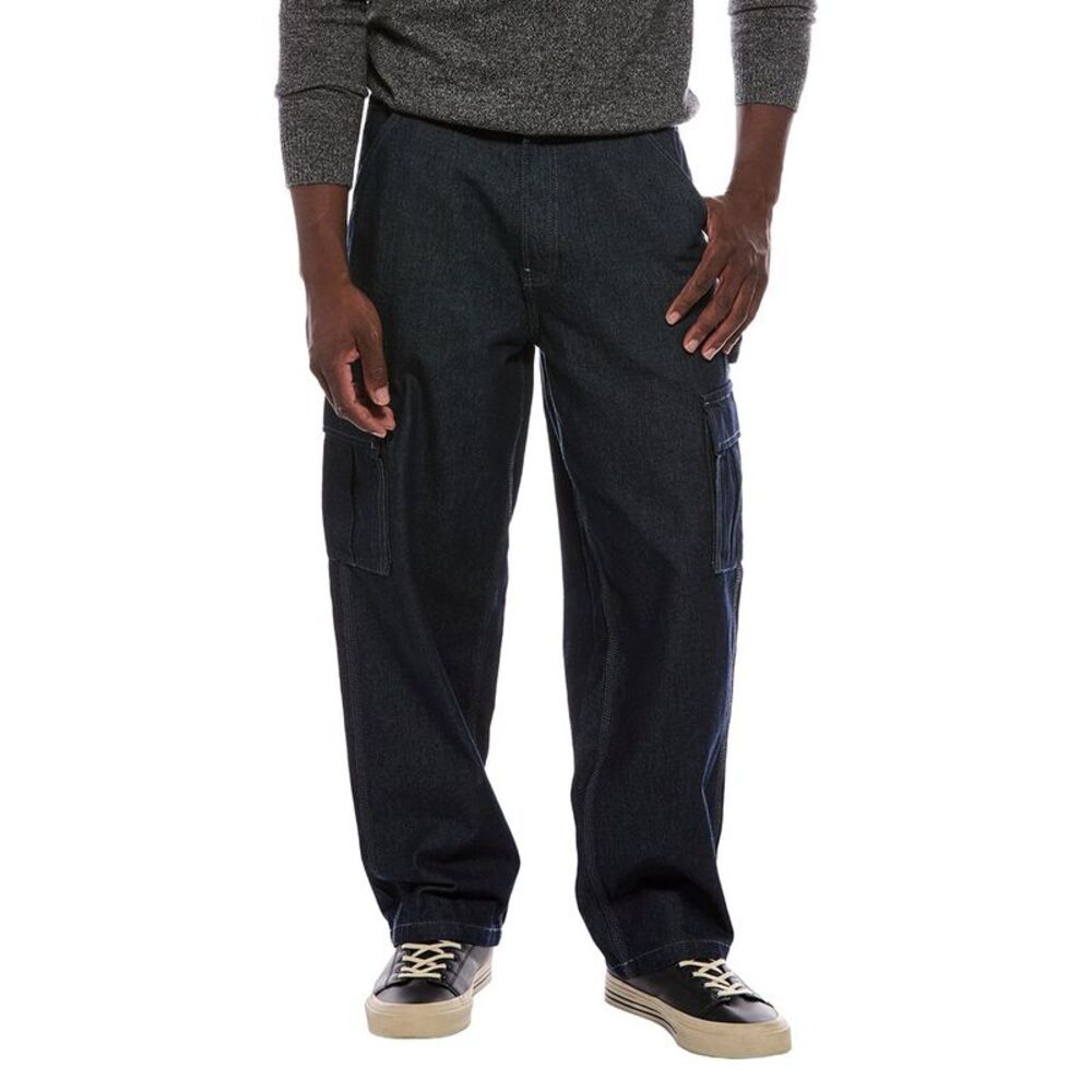 Scotch & Soda Mens Relaxed Carpenter Denim Pant, Blue